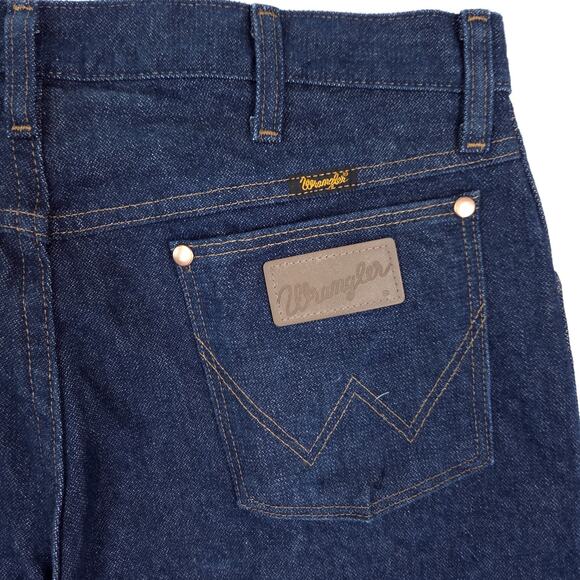 Wrangler 13MWZ Jeans Mens 35x30 Raw Wash Blue Rodeo Western Denim (FITS 34x30) - Picture 8 of 8